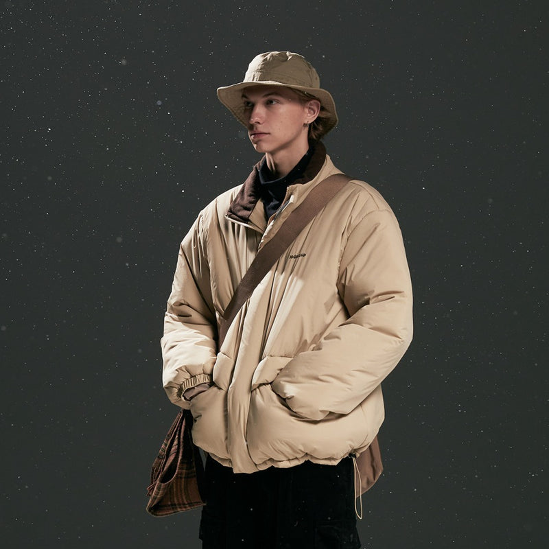 Unisex Coat Loose Winter Cotton Dress Stand Collar