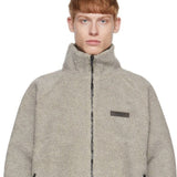 Fog Essentials Sweatshirt Lamb Wool Zip Cardigan Jacket