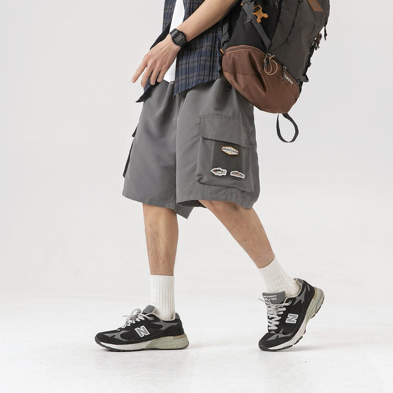 Unisex Shorts Retro Workwear Shorts Loose Casual
