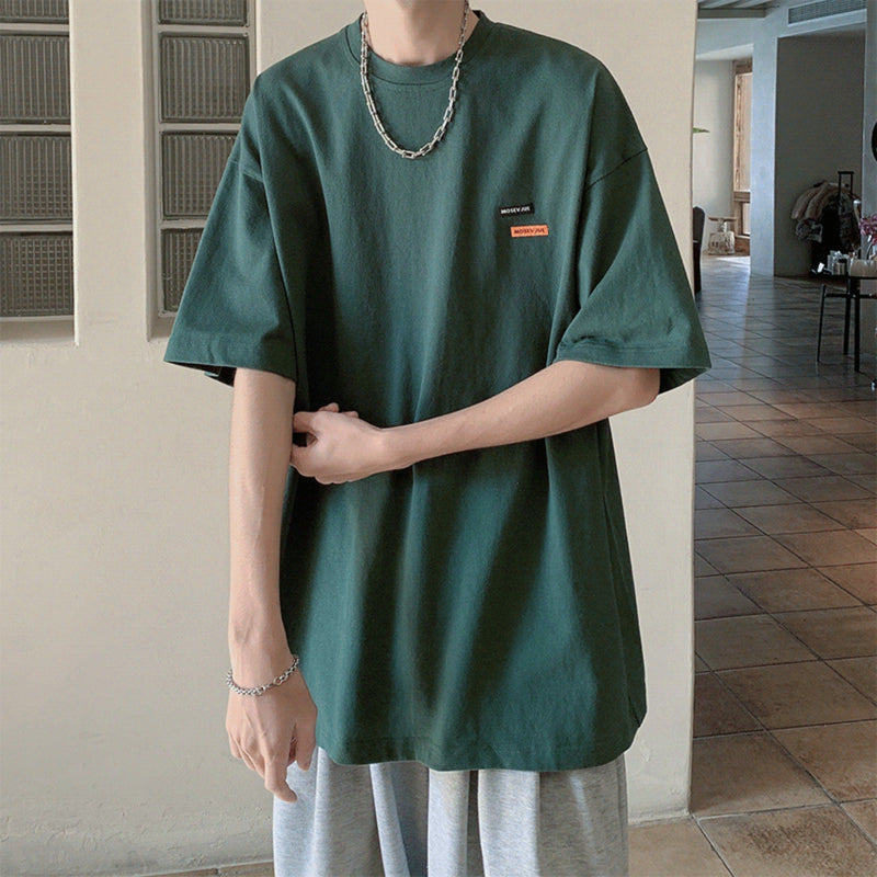 Men T Shirt Heavy Cotton Summer Oversize Teenagers