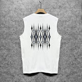 Amiri tank top retro geometric graphic printing