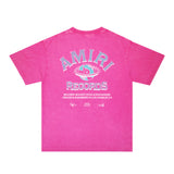 Amiri Washed Distressed T Shirt Printed Trendy Pure Cotton