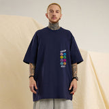 Men's T-Shirt Smiley Face Expression Pattern