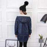 Women Trench Coat Thickening Denim Jacket