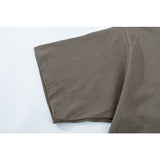 Fog Essentials T Shirts Spring Summer FOG Flocking Letters Crew Neck Pullover Short Sleeves