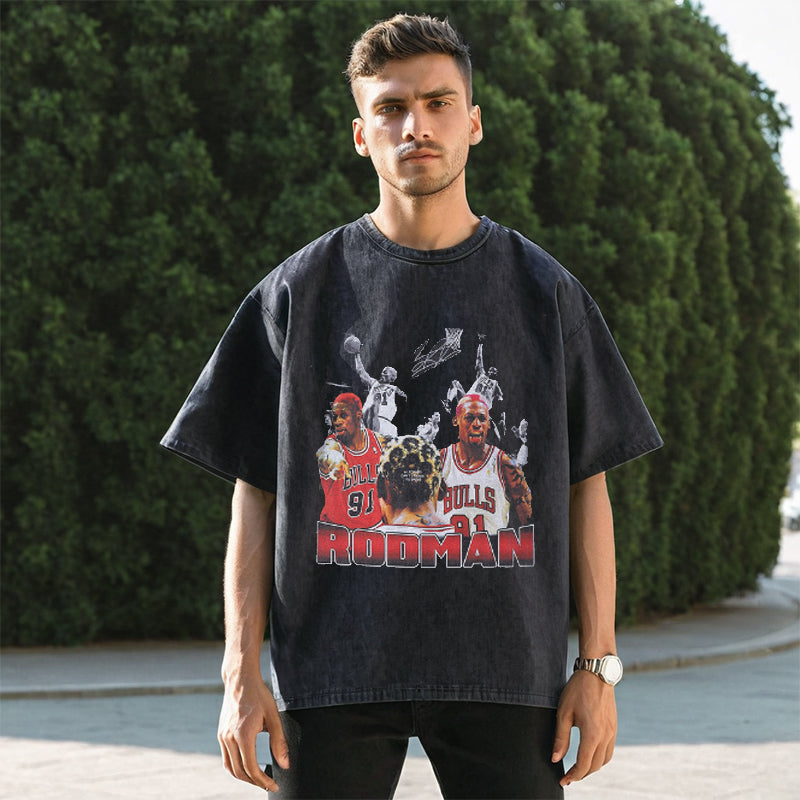 Mens Vintage T Shirt Short Sleeve T-Shirt Men's Loose