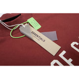 Fog Essentials T Shirts Autumn/Winter FOG Letter Crew Neck Short Sleeves