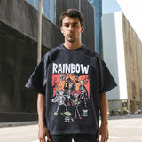 Mens Vintage T Shirt Short Sleeve T-Shirt Men's Retro