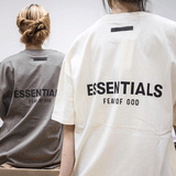 Fog Fear of God Essentials T Shirt Short Sleeve Back Three-Dimensional Letter Couple T-shirt