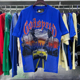 Godspeed T Shirts Road Supercar Printed Cotton Casual Short Sleeve Men and Women