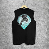 Amiri tank top black panther print