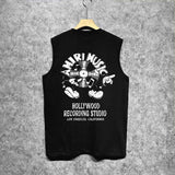 Amiri tank top note fan printing
