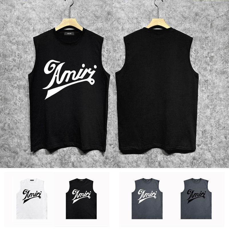 Amiri tank top with flowing letter print