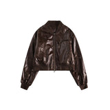 Unisex Pu Jacket Hot Girl PU Leather Jacket Motorcycle