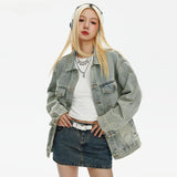 Women Jackets Retro Do the Old Cowboy All-Matching Lazy Style