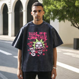 Mens Vintage T Shirt Short Sleeve T-Shirt Men