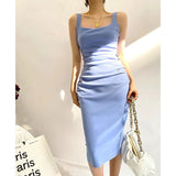 Women Dresses Dress Pleated Backless Sexy