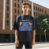 Mens Vintage T Shirt Retro Short Sleeve T-Shirt for Men and Women