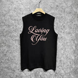 Amiri tank top pink letterprinting