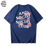 Anti Social Club T Shirt Men's Summer Men's Cotton Short-Sleeved T-shirt
