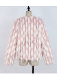 Women Fur Jacket Fashionable Warm Plush Coat