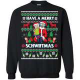 Black Christmas Sweater 3D Printed Crew Neck Sweatshirt Women