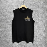 Amiri tank top bone crack star print