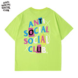 Anti Social Club T Shirt Men's Summer round Neck Cotton Loose