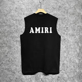 Amiri tank top smiley face printing
