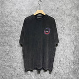 Amiri washed t-shirt splatter ring short sleeve