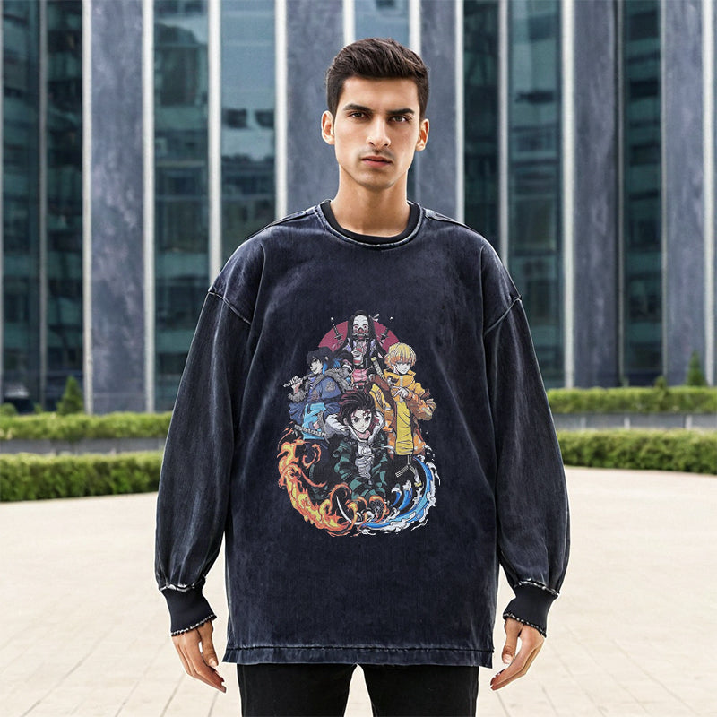 Mens Vintage Long Sleeve Shirt Long Sleeve T-Shirt Men's Casual