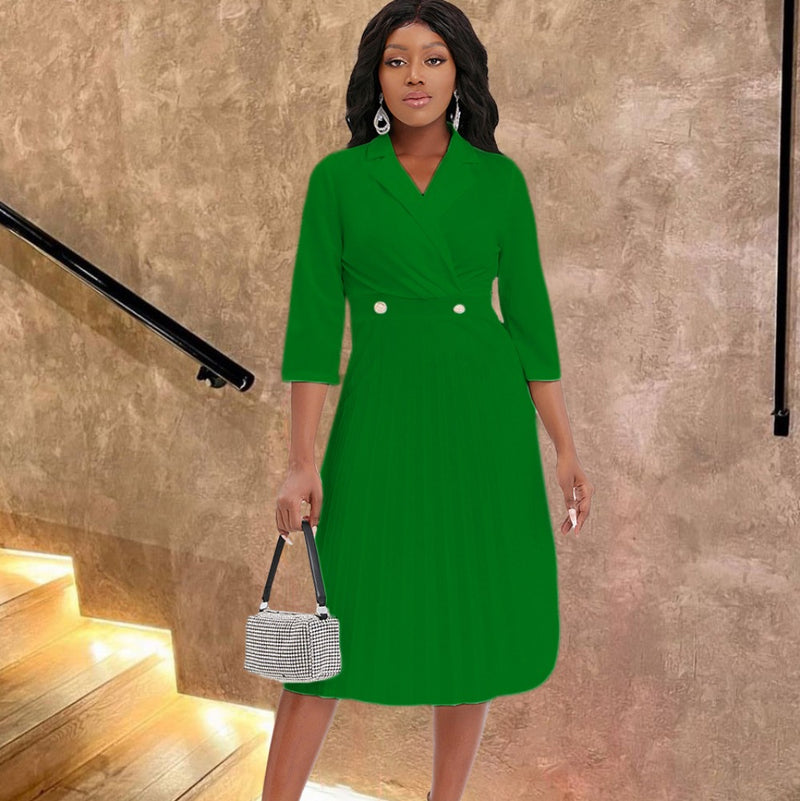 Women Dress plus Size Women's Autumn and Winter Dress