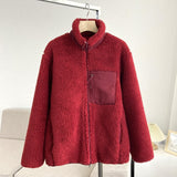 Women Cotton Coat Windproof Polar Fleece Thermal Coat