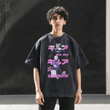 Mens Vintage T-Shirt Printed Short Sleeve T-Shirt