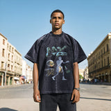 Men Vintage T Shirt Short Sleeve T-Shirt Men's and Women's