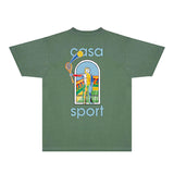 Casablanca T Shirts Fashion Print Street