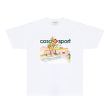 Casablanca T Shirts Fashion Print Street