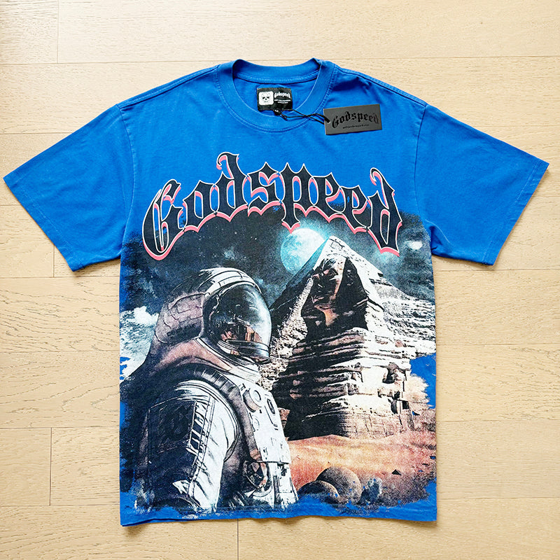 Godspeed T-Shirt Retro Fantasy Pattern