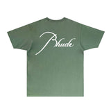 Rhude T Shirts Printed Trendy Pure Cotton