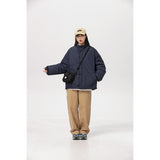 Unisex Coat Chinese Style Loose Lapel Cotton Coat