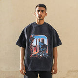 Mens Vintage T Shirt Short Sleeve T-Shirt Men's and Women's