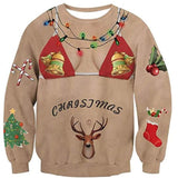 Black Christmas Sweater Vertical Stripes 3D Printed Sweater