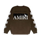 Amiri Long Sleeved Shirt Printed Trendy Pure Cotton