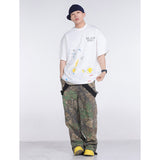 Unisex T-Shirts GALLERY DEPT Ink Splashing Hand-painted Loose T-shirt