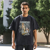 Mens Vintage T Shirt Printed Old Short Sleeve T-Shirt