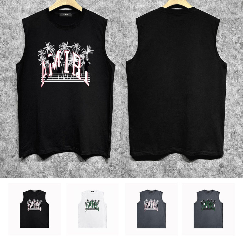 Amiri tank top coconut beach print