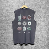 Amiri tank top medal set printing