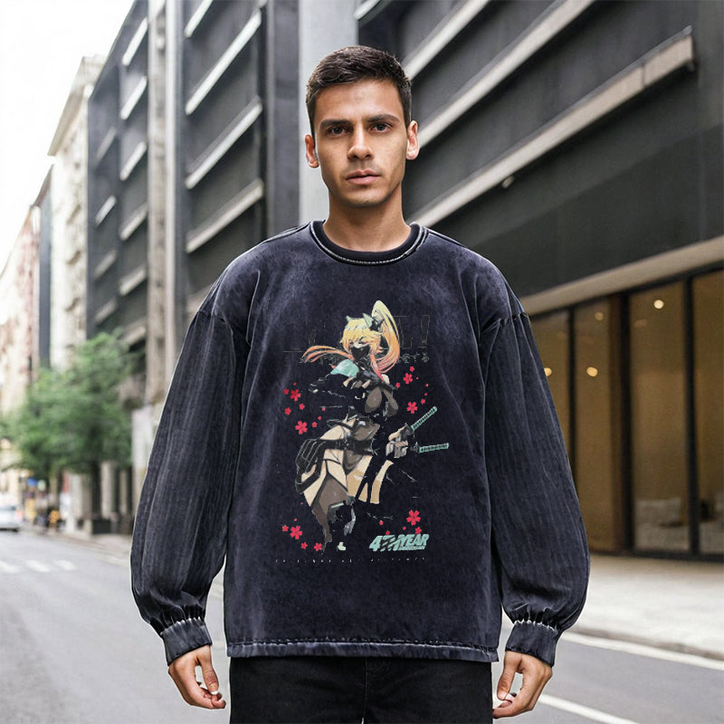 Mens Vintage Long Sleeve Shirt