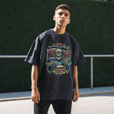 Mens Vintage T Shirt Printed Washed