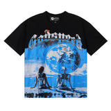 Godspeed t Shirts Tech Man Earth Printing Cotton Casual Short Sleeves Men and Women